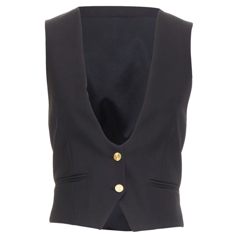 Alexandre Vauthier Plunge Waistcoat Vest
